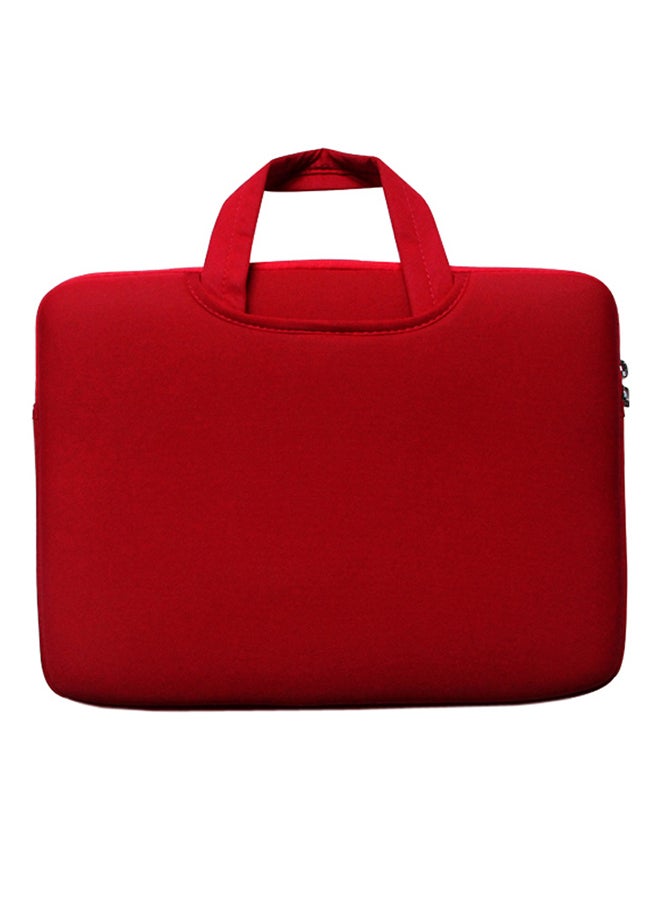 Lss Soft Sleeve Bag Case Briefcase Handlebar Pouch Red