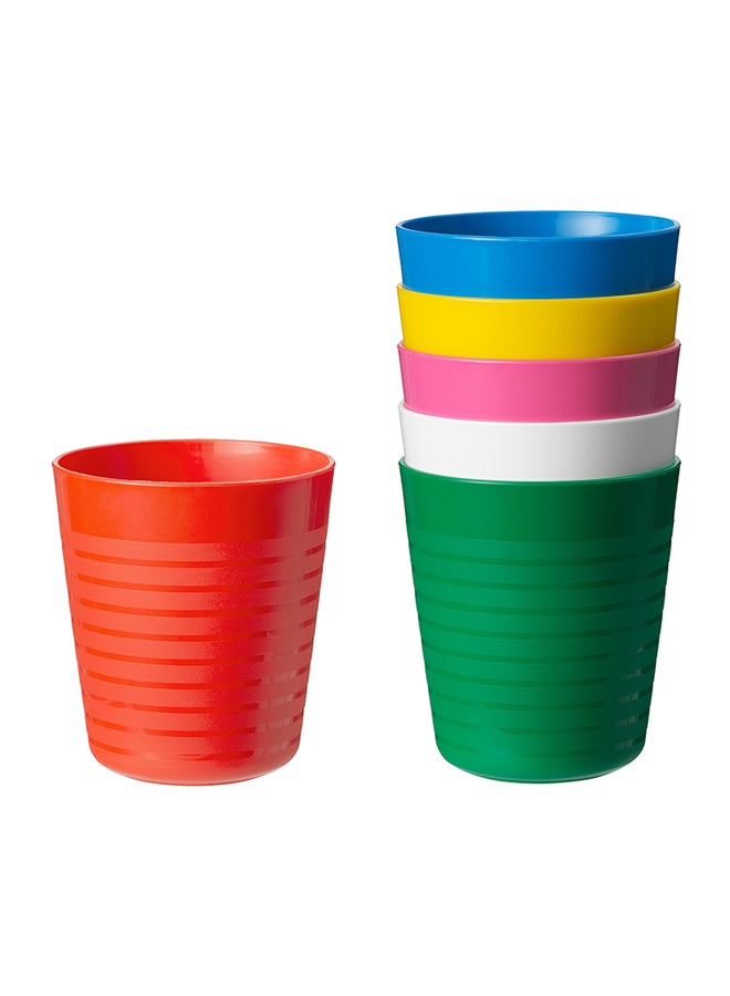 Kalas 6-Piece Baby Durable Colourful Sippy Mug Glass With Good Grip And Impact Resistant  - Image 1