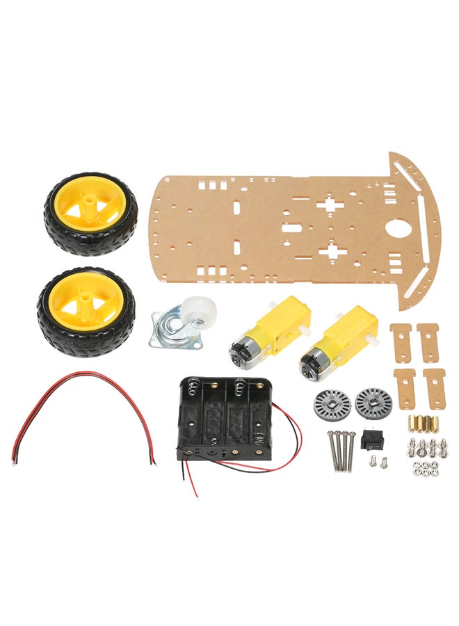 2-Wheel Smart Chassis DIY Tracing Car Kit Multicolour  - Image 2