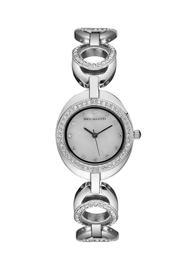 بلموند ساعة كاجوال بعقارب وسوار من الإستانلس ستيل طراز ba0001-sy women - Image 1