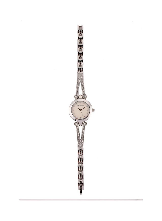 بلموند ساعة كاجوال بعقارب وسوار من الإستانلس ستيل طراز ba0002-sy women - Image 2