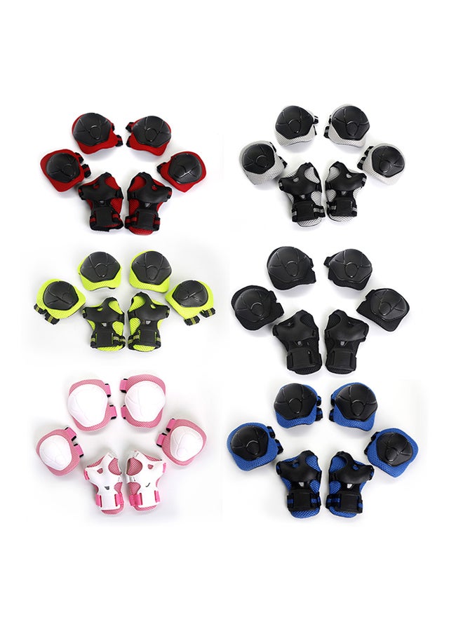 LIXADA - 6-Piece Roller Skating Safety Protection Guard For Elbow Knee And Wrist - Image 1
