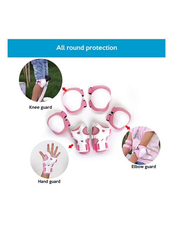 LIXADA - 6-Piece Roller Skating Safety Protection Guard For Elbow Knee And Wrist - Image 1