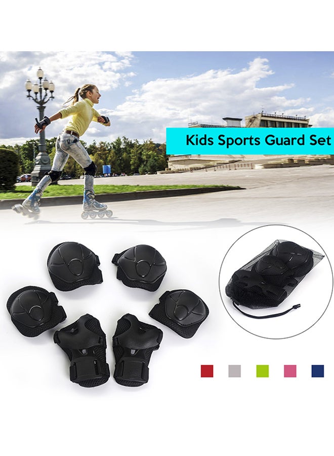 LIXADA - 6-Piece Roller Skating Safety Protection Guard For Elbow Knee And Wrist - Image 1