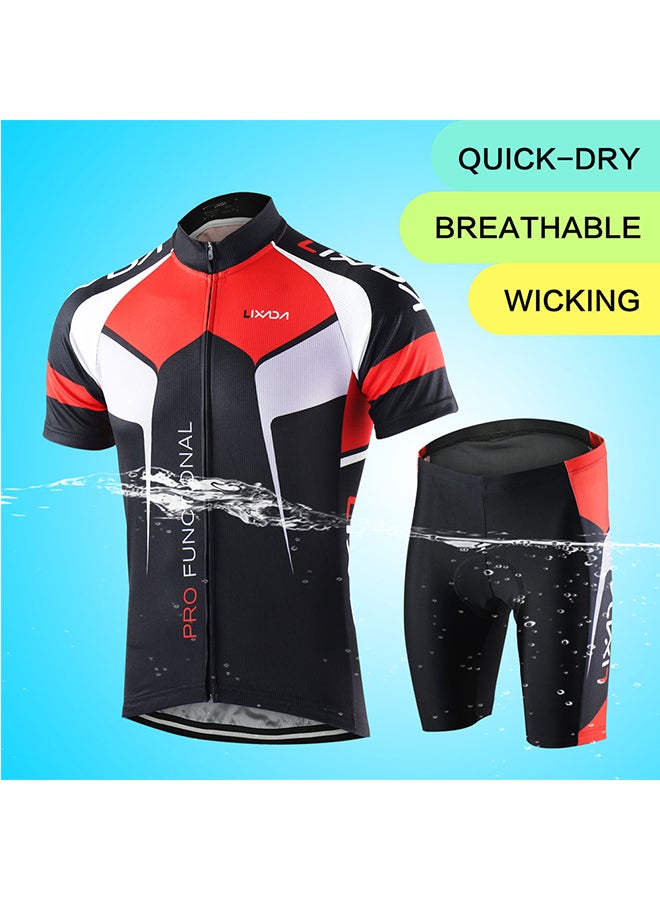 Generic Breathable Short Sleeve Jersey With Padded Shorts - Image 4