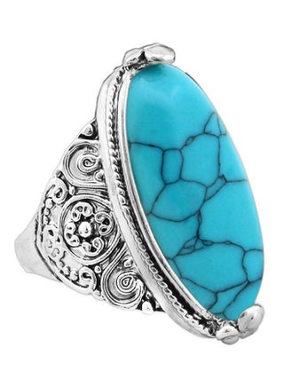 Antique Silver Plated Vintage Oval Carving Ring - v1559100436/N25789047A_1