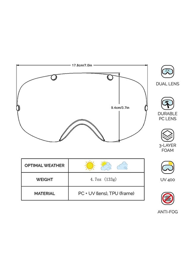 Benice UV400 Protection Ski Goggles - Image 2
