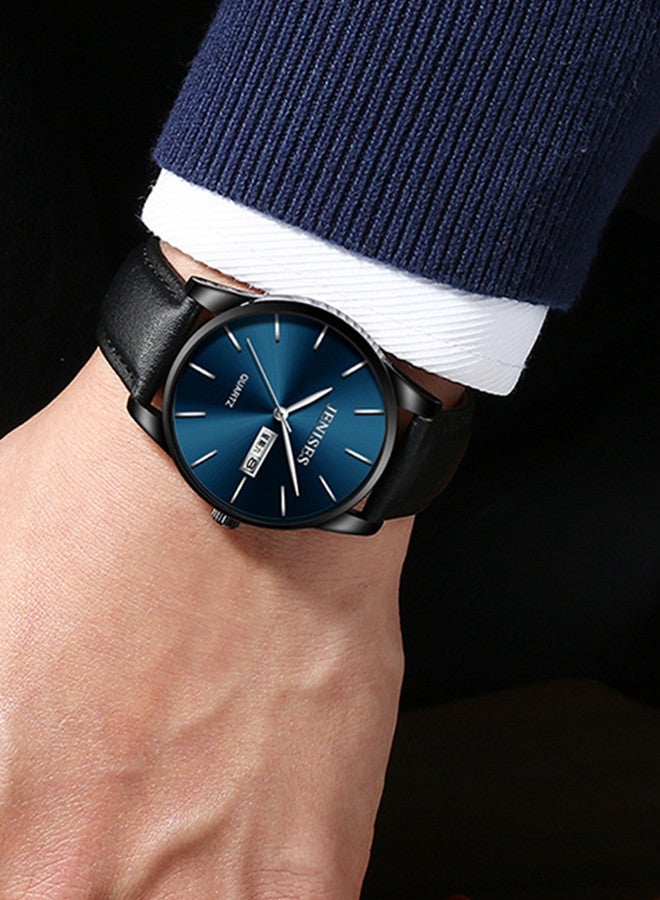 Belushi men Water Resistant Leather Chronograph Watch  - Image 2