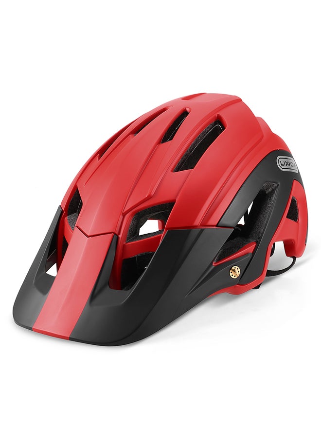 LIXADA - MTB Road 16 Vents Sports Safety Helmet With Detachable Visor 27.0x22.0x18.0cm - Image 1