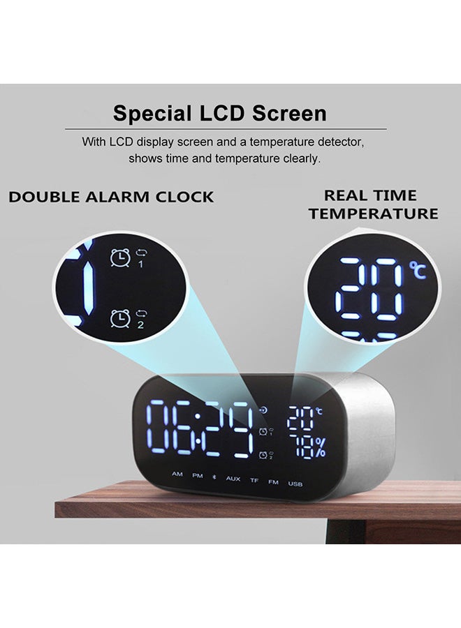 Forev Mini Bluetooth Speaker With LCD Display Black - Image 2