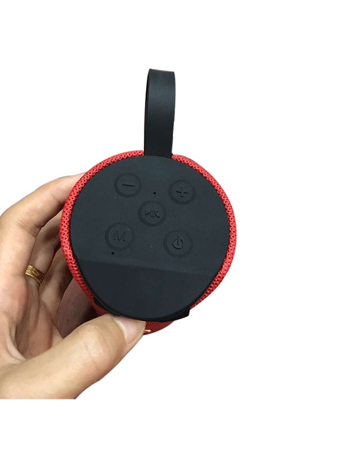 Generic Waterproof Stereo Bass Wireless Speaker Red  - Image 3