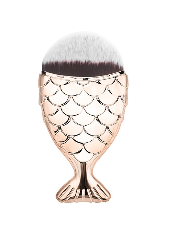 Fish Scale Makeup Brush Gold - Image 1