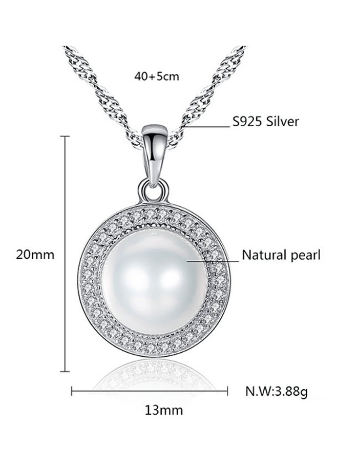 viennois - 925 Silver Pearl Necklace - Image 1