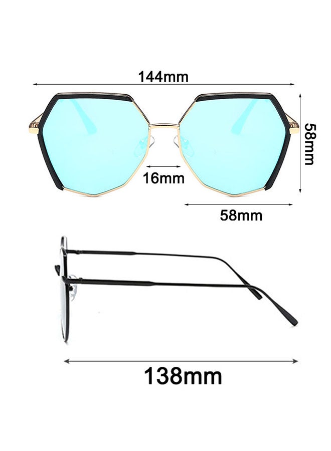 Irregular Polygon Vintage Sunglasses - Image 4