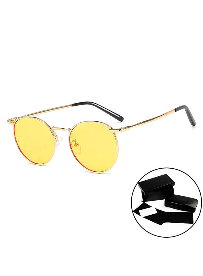 Round Frame Retro Sunglasses - Image 3
