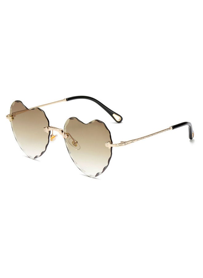 Retro Uv Protection Polygonal Heart Sunglasses - Image 2