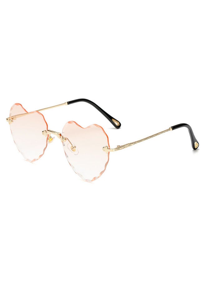 Retro Uv Protection Polygonal Heart Sunglasses - Image 2