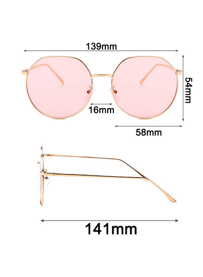 Polygonal Vintage Big Frame Sunglasses - Image 4
