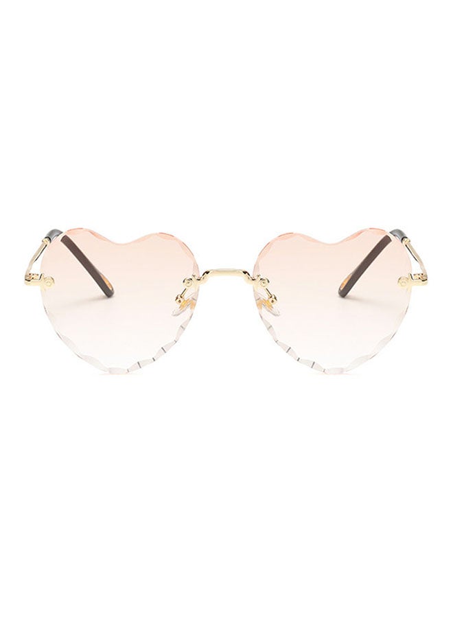 Retro Uv Protection Polygonal Heart Sunglasses - Image 1