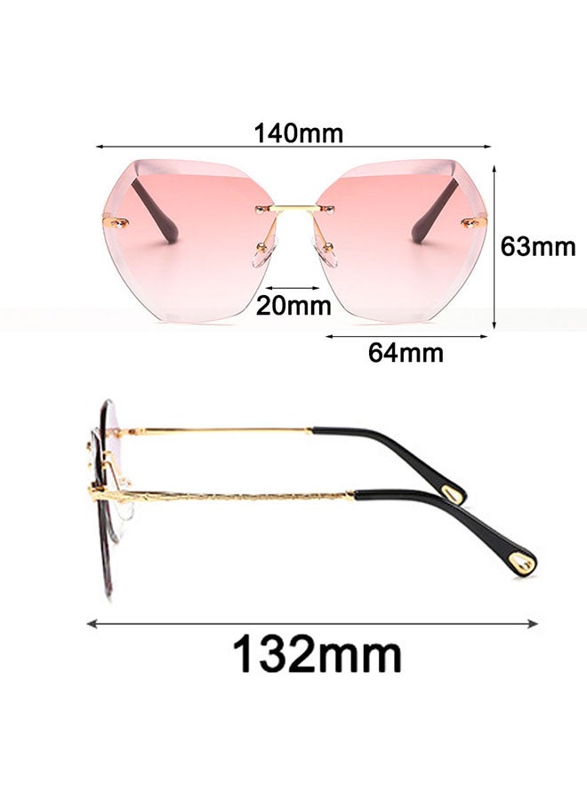 Polygonal Irregular Large Frame Sunglasses - Image 4