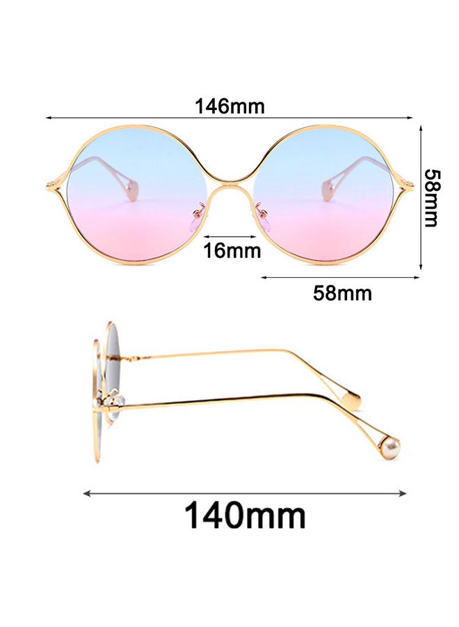 Vintage Round Frame Pearl Sunglasses - Image 4