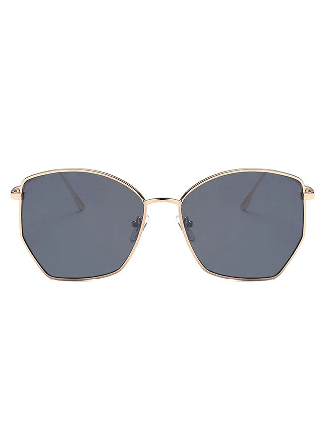 Retro Polygonal Big Frame Sunglasses - Image 1