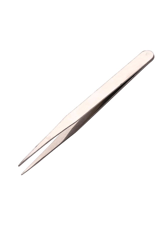 ملقط من الستانلس ستيل لتركيب وصلات الرموش فضي - Image 1