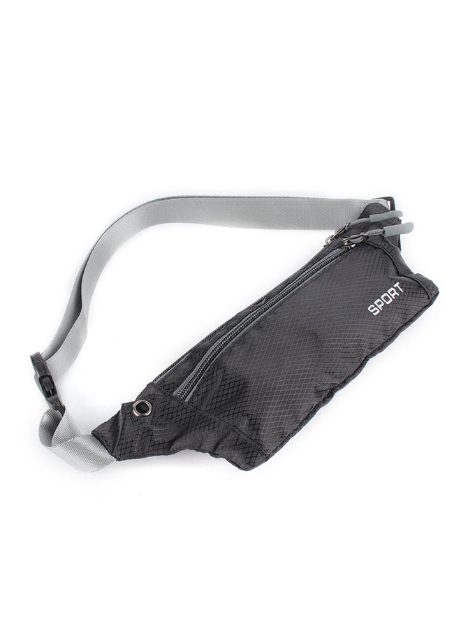 Waterproof Zipper Waistpack Bag Black  - Image 3