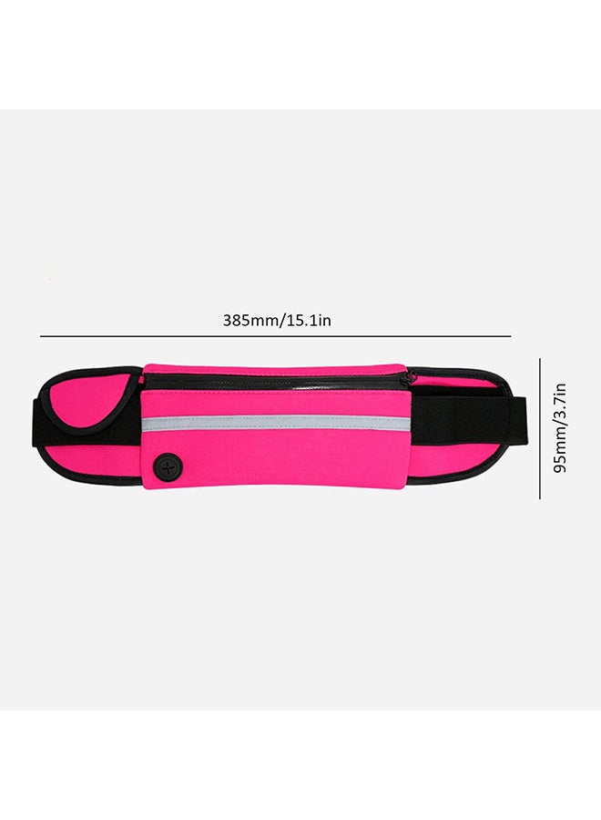 Generic - Anti-Theft Sports Zipper Waist Bag Red - Image 1