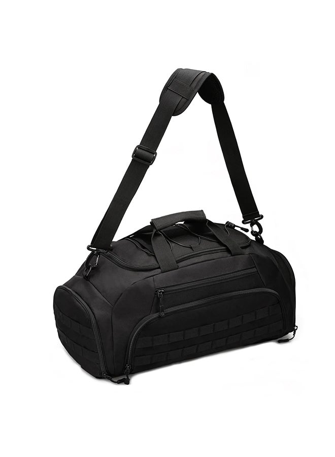Military Travel Luggage Duffel Bag – 35L Black  - Image 5