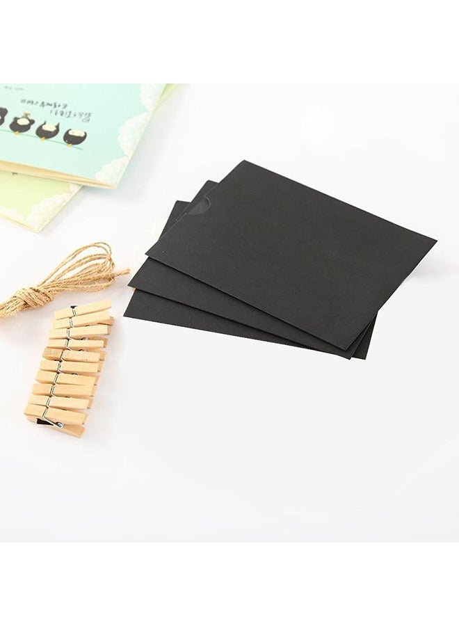 Generic 10 Piece Paper Photo Wall Art Black 9.5x2.5x9.5centimeter  - Image 2