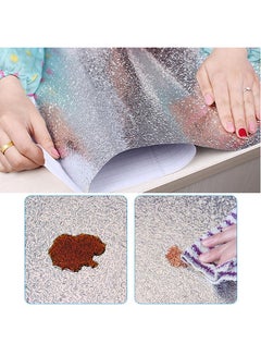 Generic Aluminum Foil Oil Proof Stickers Silver 60x5x5cm  - Image 3