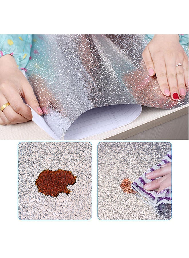 Generic Aluminum Foil Oil Proof Stickers Silver 60x5x5cm  - Image 3