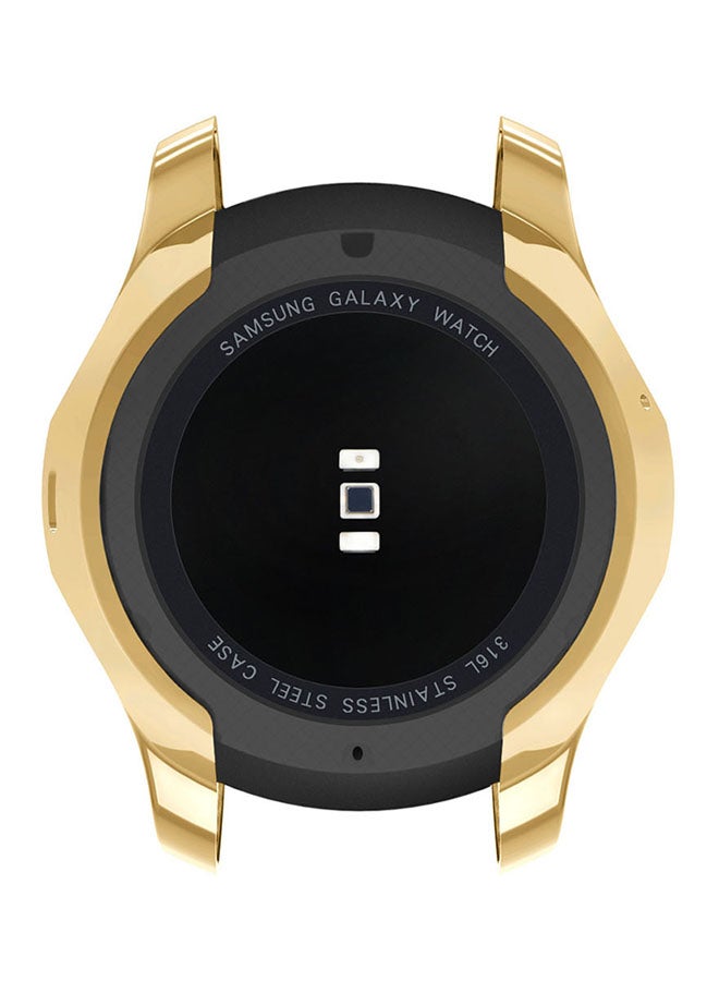 أتوكيت غطاء حماية واقٍٍ لساعة اليد الذكية سامسونج جالاكسي قياس 46 مم مطلي بالذهب - Image 2