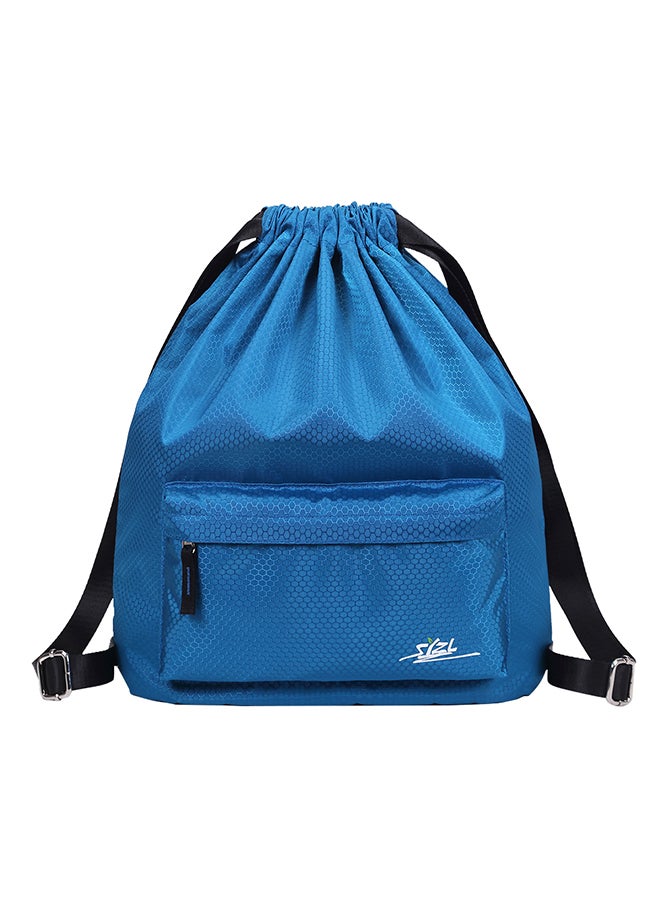 Generic Water Repellent Gym Sack Bag Blue  - Image 1