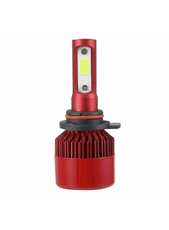 Generic S2 9012 Wine Red Integrated LED Car Headlights White Light 