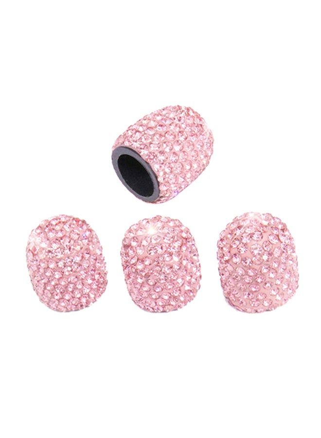 Generic 4-Piece Universal Rhinestone Wheel Valve Cap Cover  - Image 1