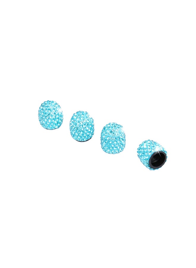 4-Piece Universal Rhinestone Wheel Valve Cap Cover - Image 2