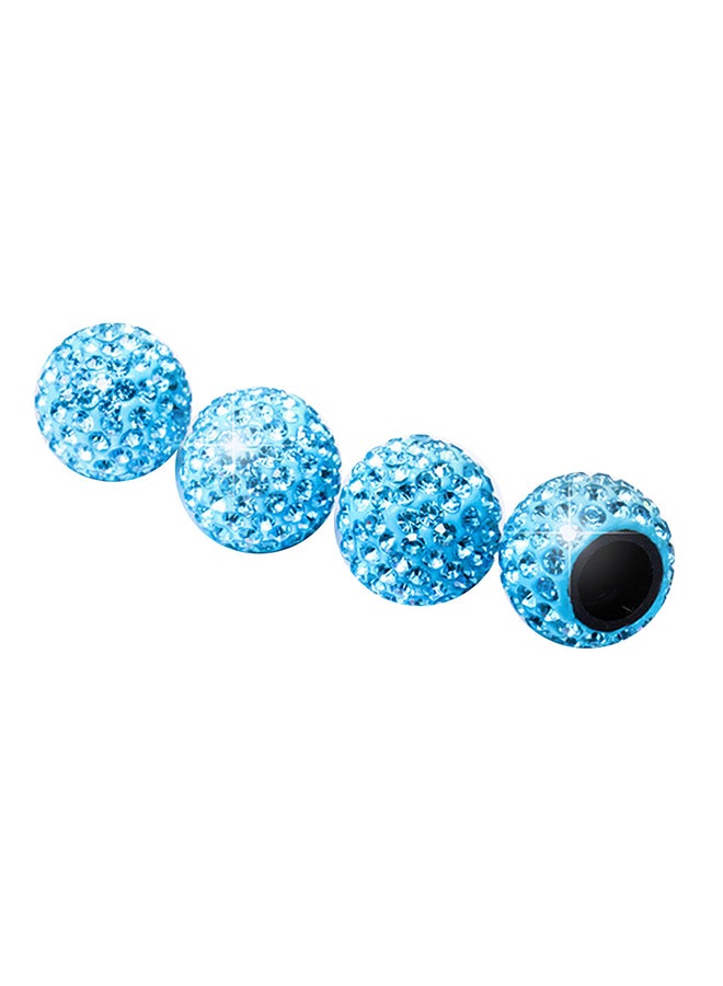 Generic 4-Piece Universal Rhinestone Wheel Valve Cap Cover  - Image 2