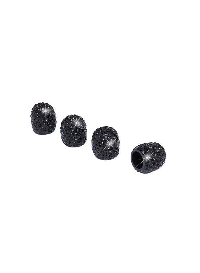Generic 4-Piece Universal Rhinestone Wheel Valve Cap Cover  - Image 1