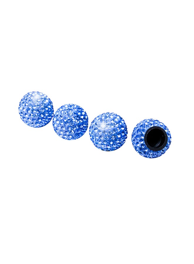 Generic 4-Piece Universal Rhinestone Wheel Valve Cap Cover  - Image 2