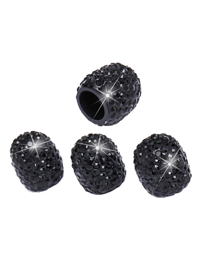 Generic 4-Piece Universal Rhinestone Wheel Valve Cap Cover  - Image 2
