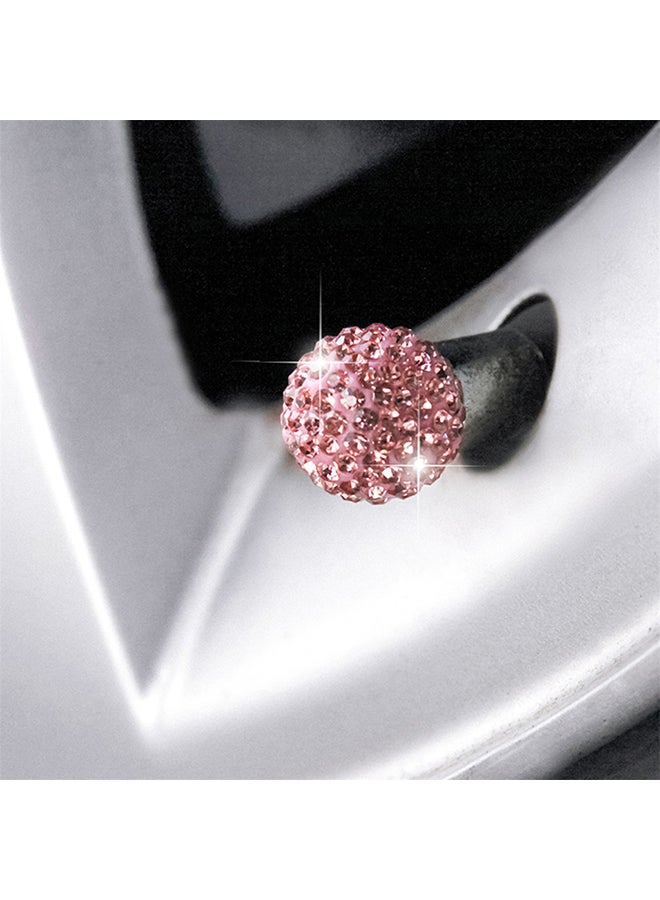 Generic 4-Piece Universal Rhinestone Wheel Valve Cap Cover  - Image 3