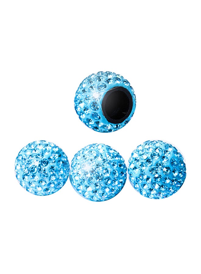 Generic 4-Piece Universal Rhinestone Wheel Valve Cap Cover  - Image 1