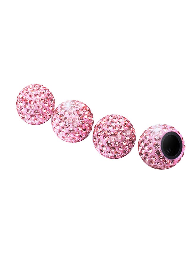 Generic 4-Piece Universal Rhinestone Wheel Valve Cap Cover  - Image 2
