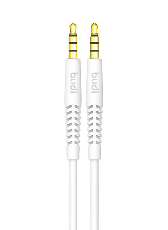 budi 2.0mm Male To Male Data Cable White