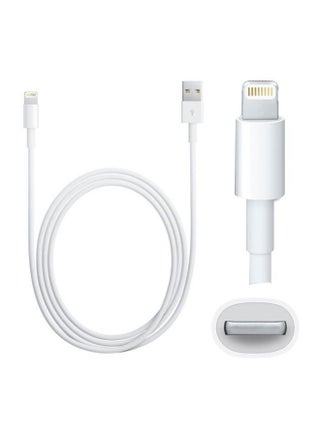 USB Lightning Cable For Apple iPhone 5S And 6 Plus White - v1559138069/N24155957A_1