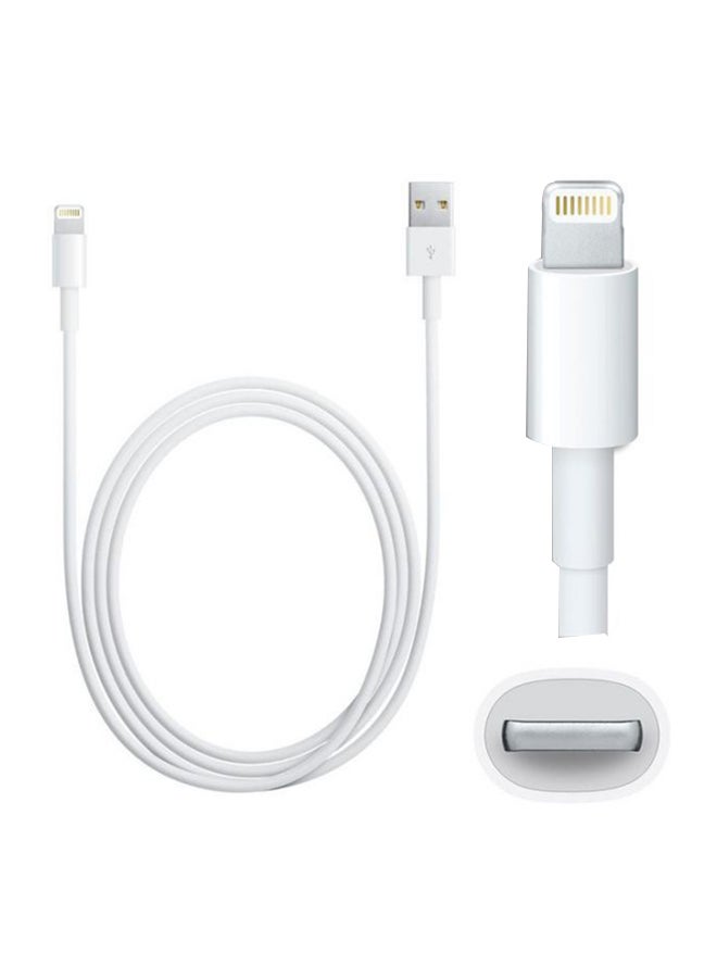 Generic - USB Lightning Cable For Apple iPhone 5S And 6 Plus White - Image 1