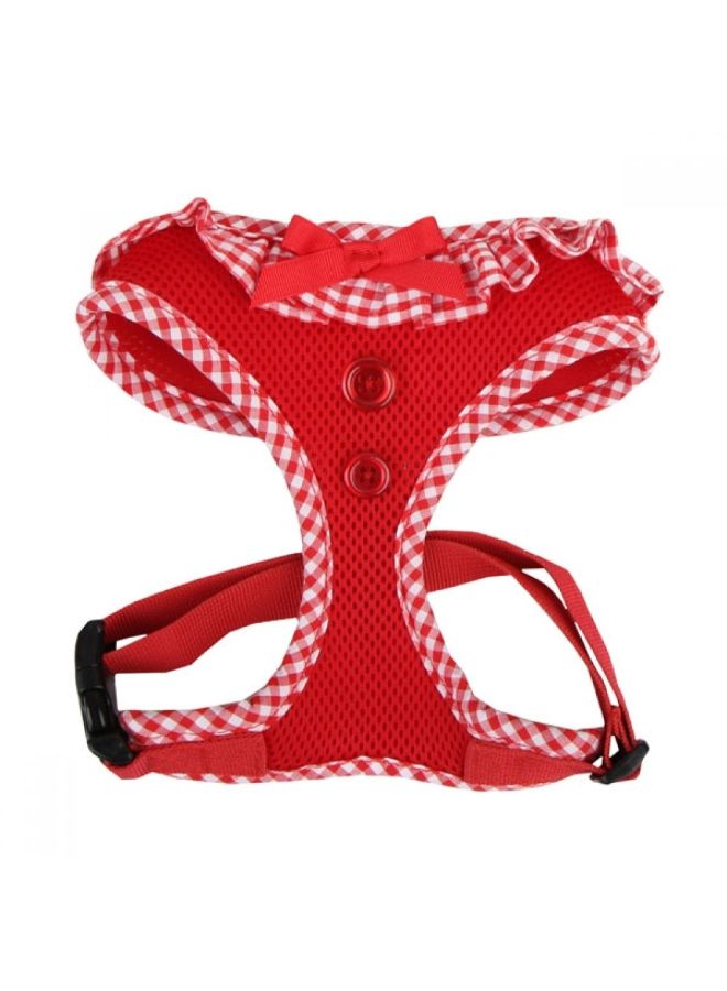 PUPPIA Vivien Harness A Red Large - Image 1