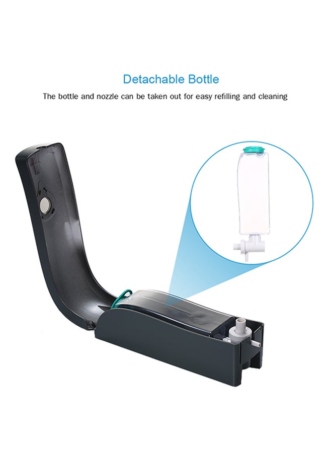 CHUANGDIAN Wall Mounted Single-Head Manual Soap Dispenser Grey 22.5 x 6.8 x 7.8cm - Image 2